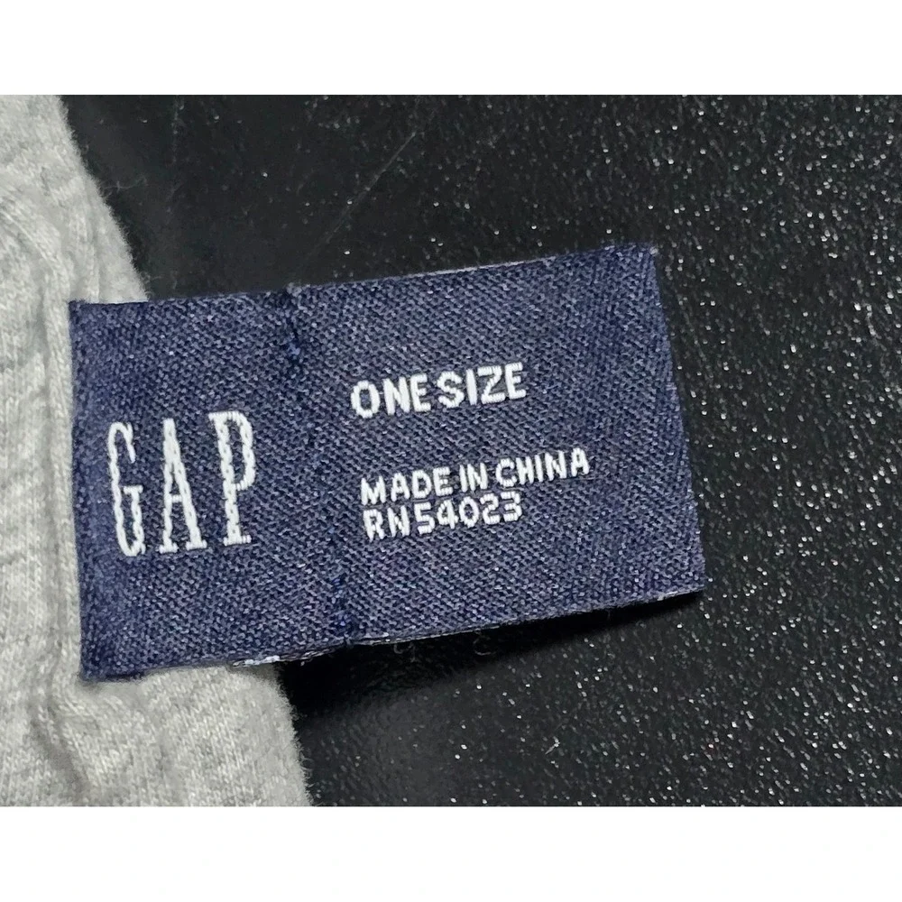 GAP Kids‎ Vintage Beanie Hat Gray Yellow Stripe Alpaca Acrylic One Size Unisex